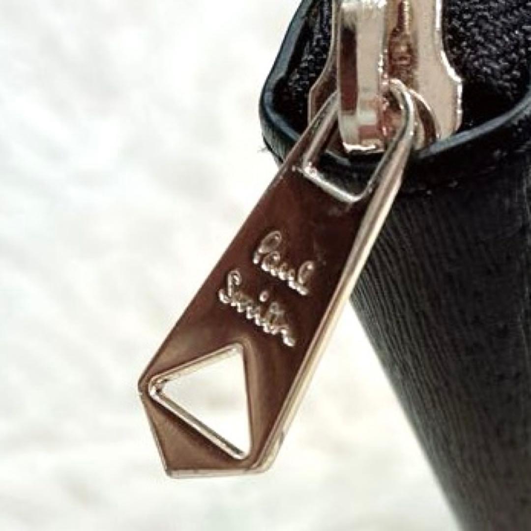 【美品】Paul Smith マーケトリーバニー 長財布 ラウンドファスナー　黒