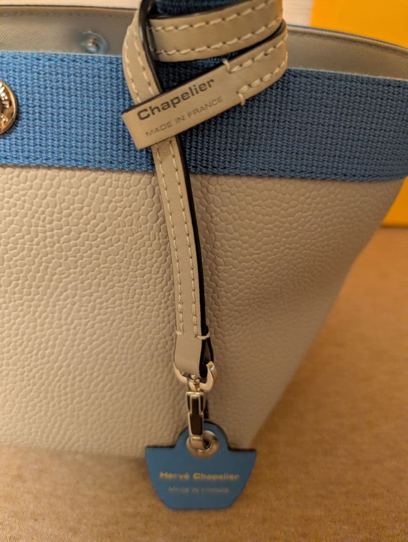 Hervé Chapelier トートバッグ グレー/ブルー