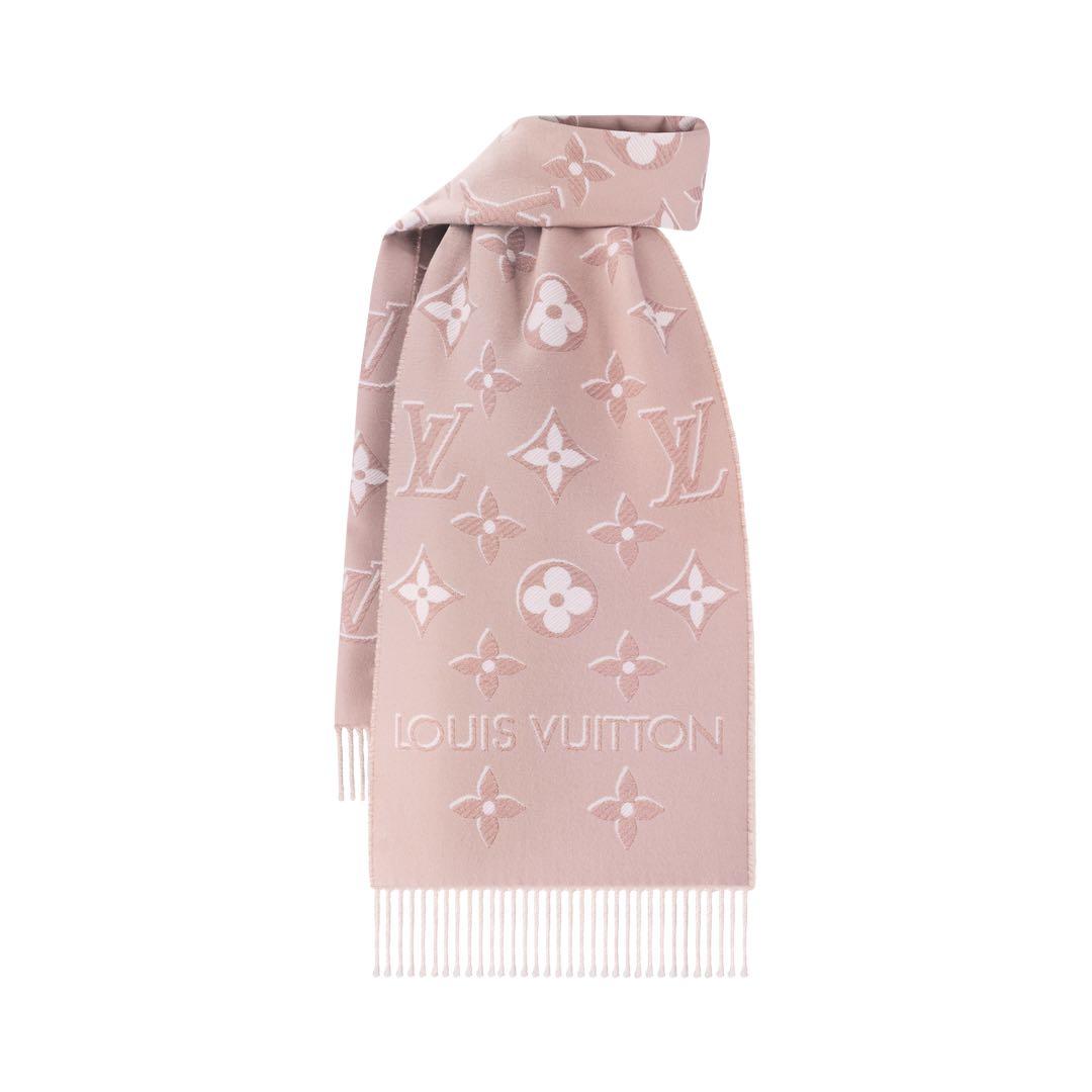 LOUIS VUITTON ルイヴィトン マフラー ローズ ピンク