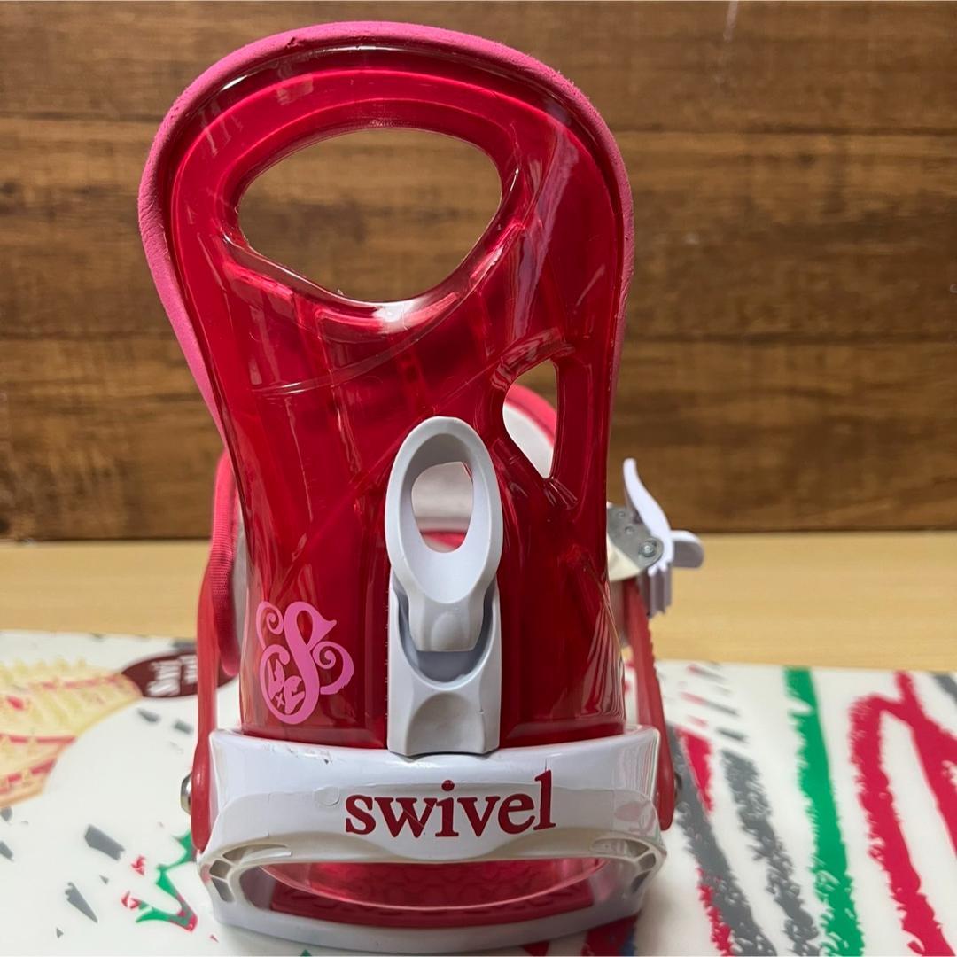 美品　SWIVEL レディース スノーボード 3点セット　146cm メンテ済