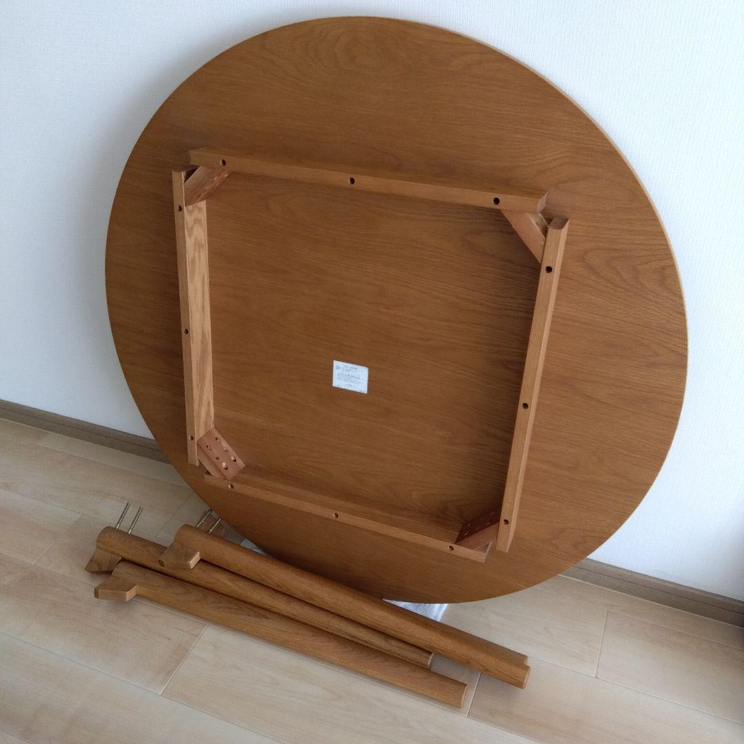 unico KIRPラウンドダイニングテーブル　径100㌢