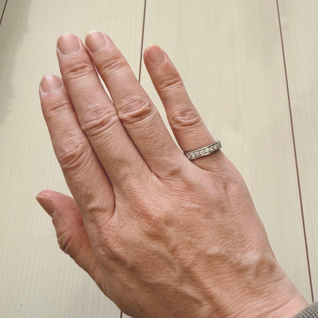 Pt950【1.0ct】ダイヤモンド フルエタニティリング 9号