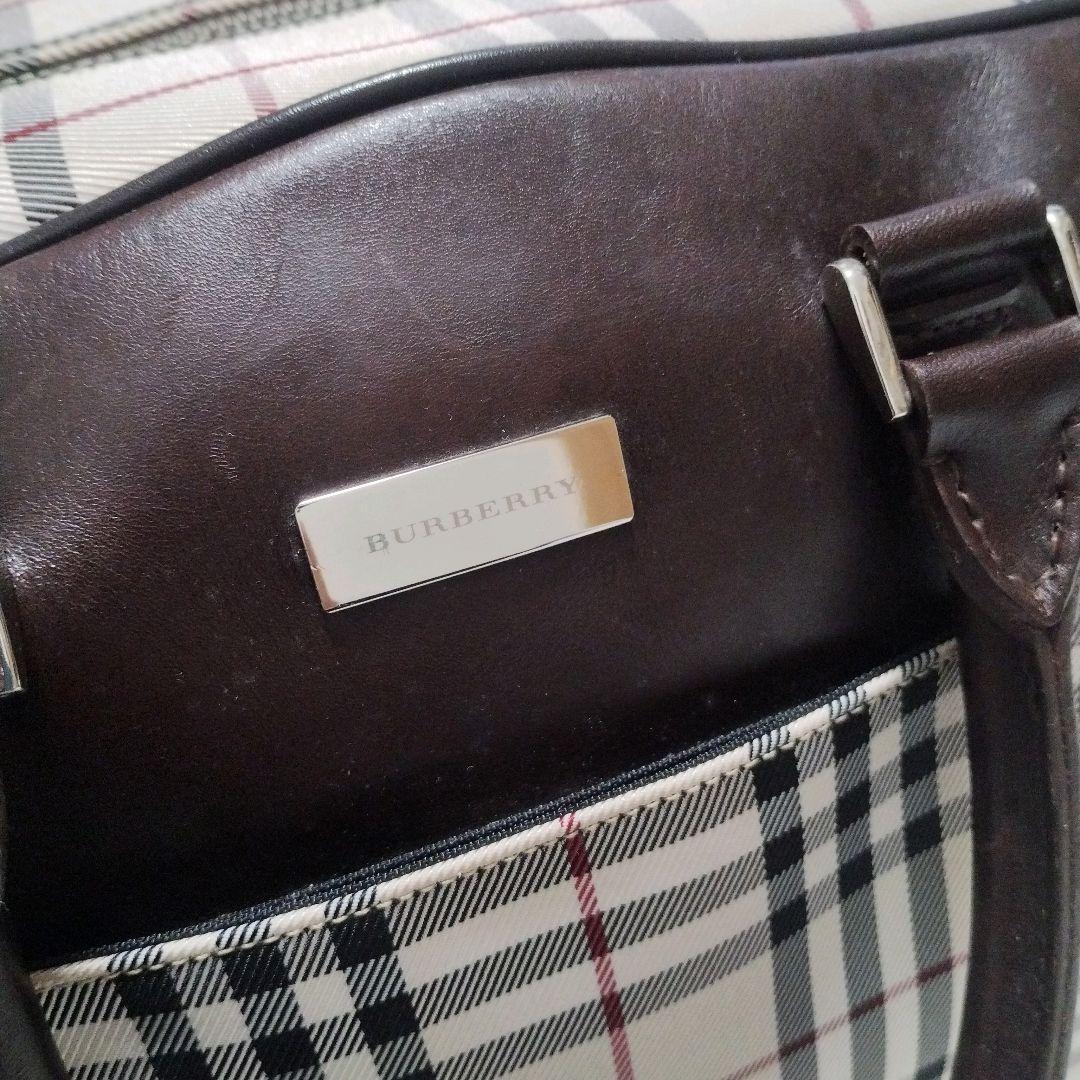 【美品】大容量 Burberry ノバチェック ボストンバッグ　2WAY レザー