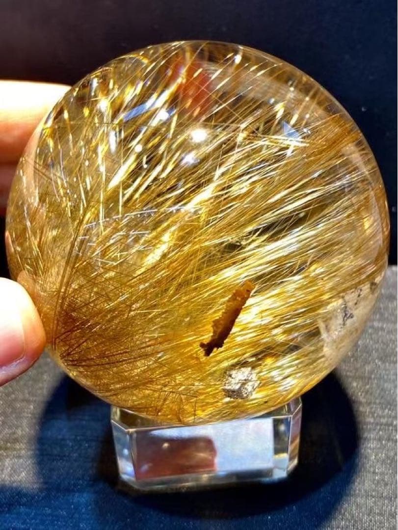 ⭐︎【極上品】タイチンクオーツ 置物 70mm