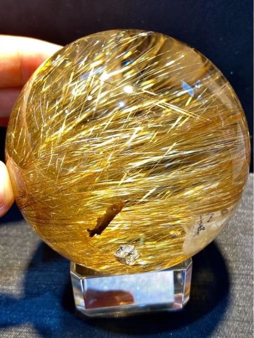 ⭐︎【極上品】タイチンクオーツ 置物 70mm