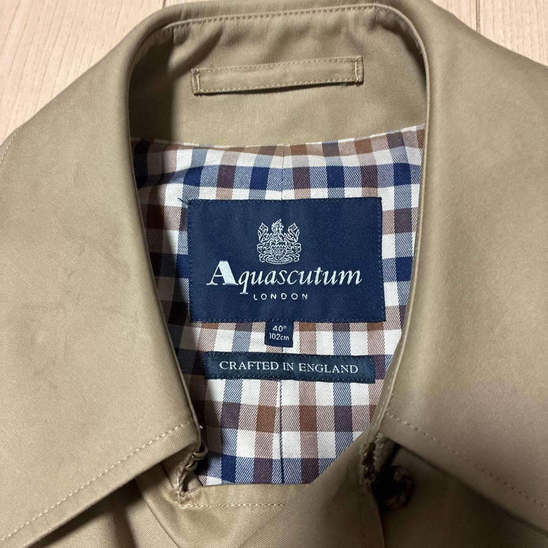 【Aquascutum 】トレンチコート ベージュ 40