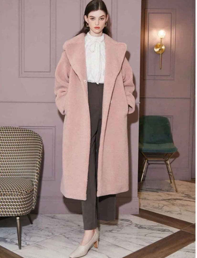 美品♡エイミーイストワール ビックテディボアコート テディベア チェスターコート