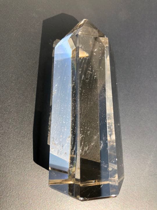 シャンパンゴールド プリズム 水晶柱 極上美品