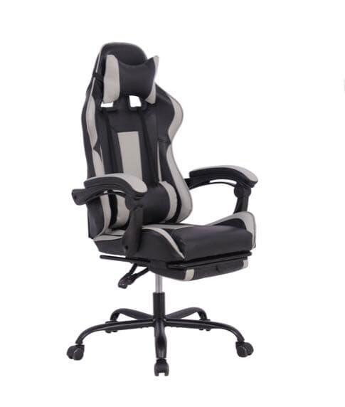 フルフラットバケットレーシングチェア グレー