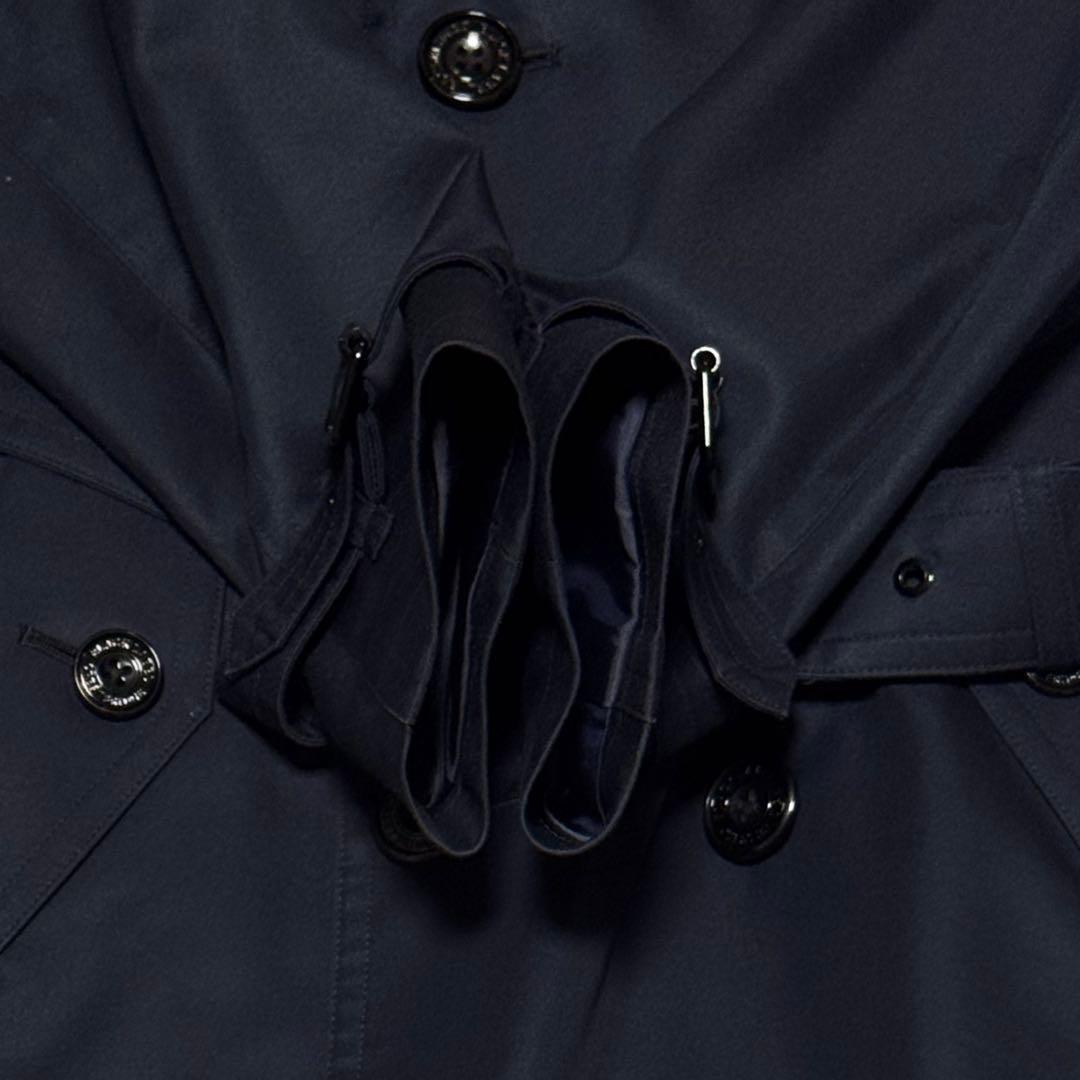 ブラックレーベルクレストブリッジ 中綿キルティングライナー付トレンチコート 紺M