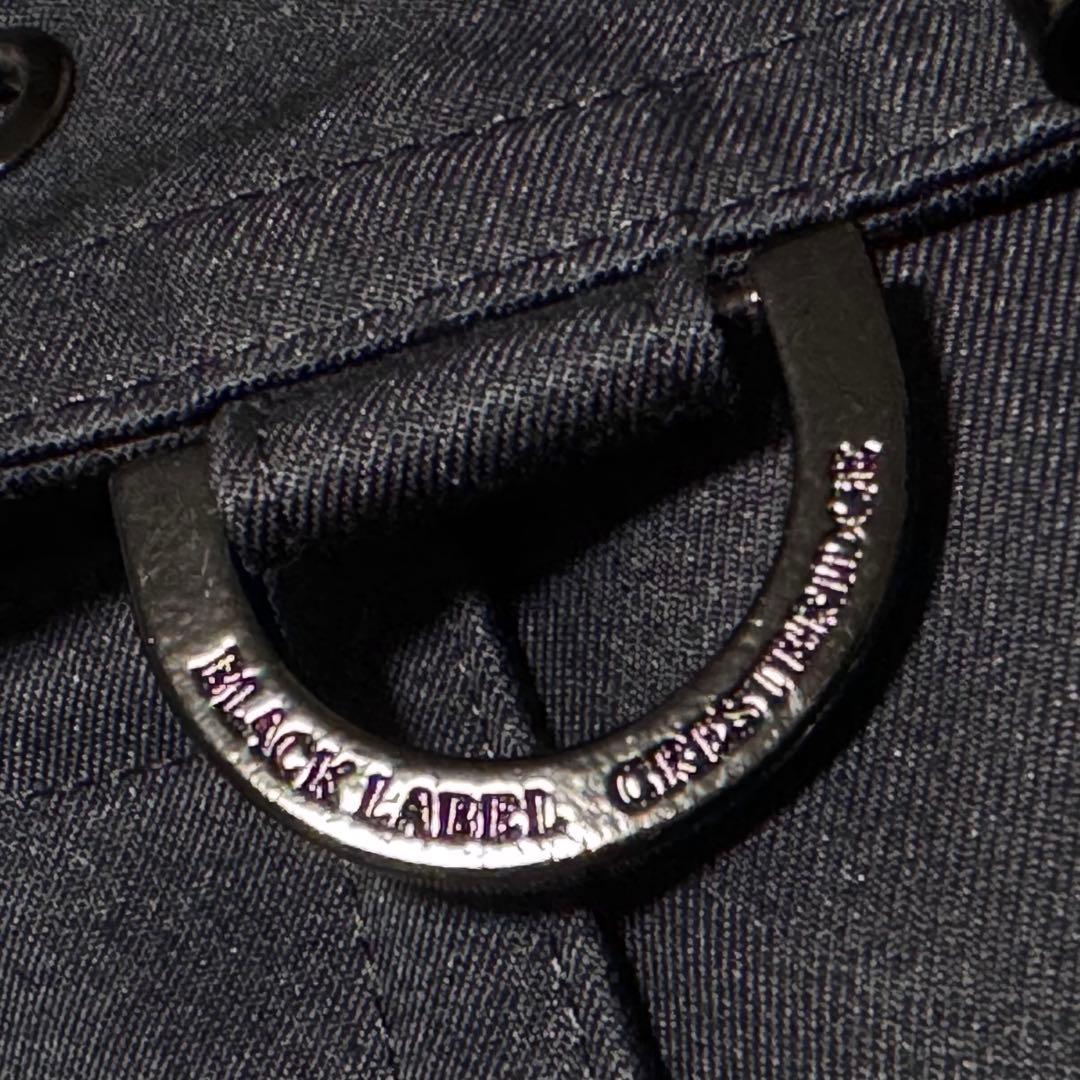 ブラックレーベルクレストブリッジ 中綿キルティングライナー付トレンチコート 紺M