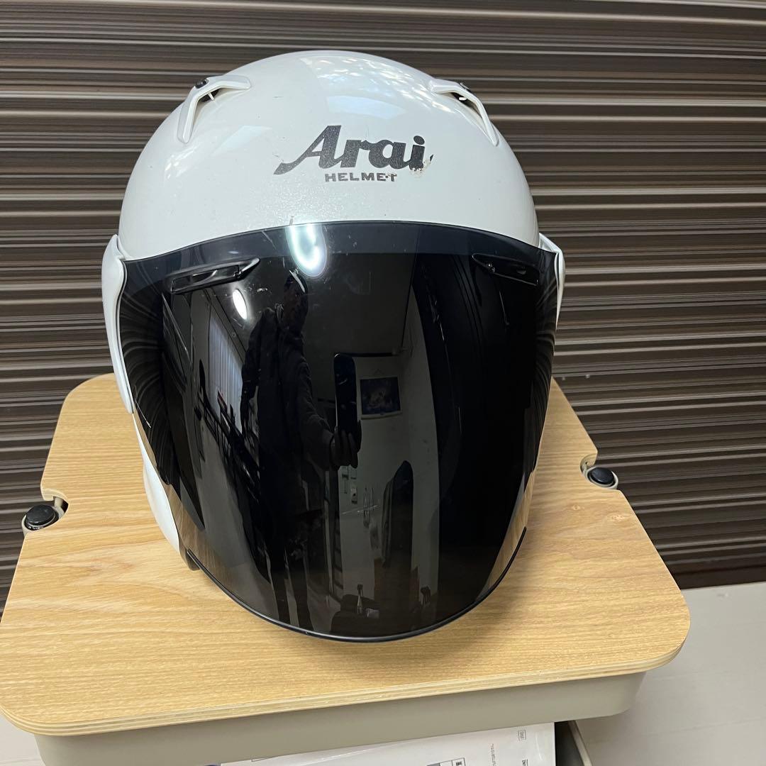 中古 アライ ARAI MZ-F グラスホワイト 【Sサイズ】 55-56cm