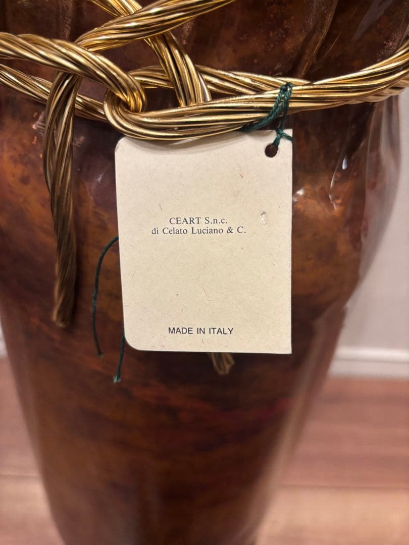 【値下げ 未使用品】イタリア製　傘立て　銅製アンブレラスタンド　STEFANI