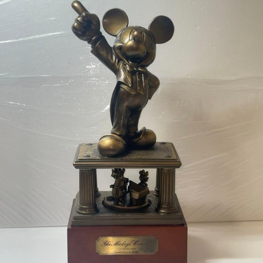 ディズニー ミッキーマウス ブロンズ　オルゴール 第一生命　非売品