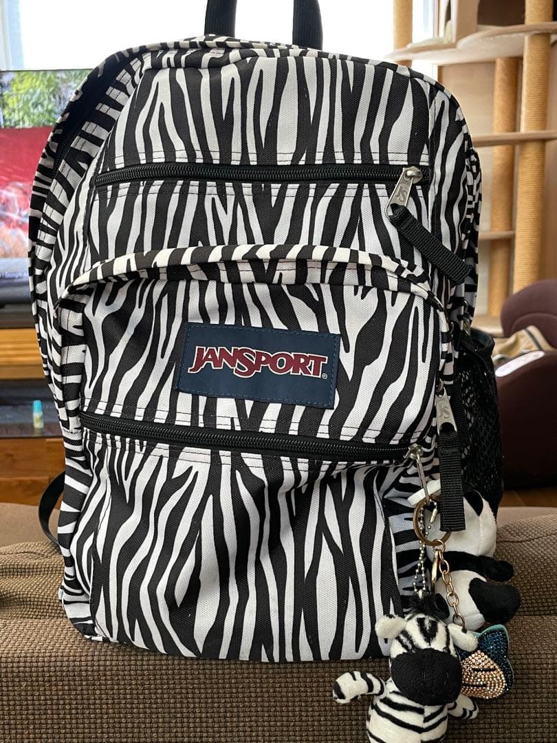 レア❗️希少❗️JANSPORT ゼブラ柄リュック　新入生　ジャンスポリュック