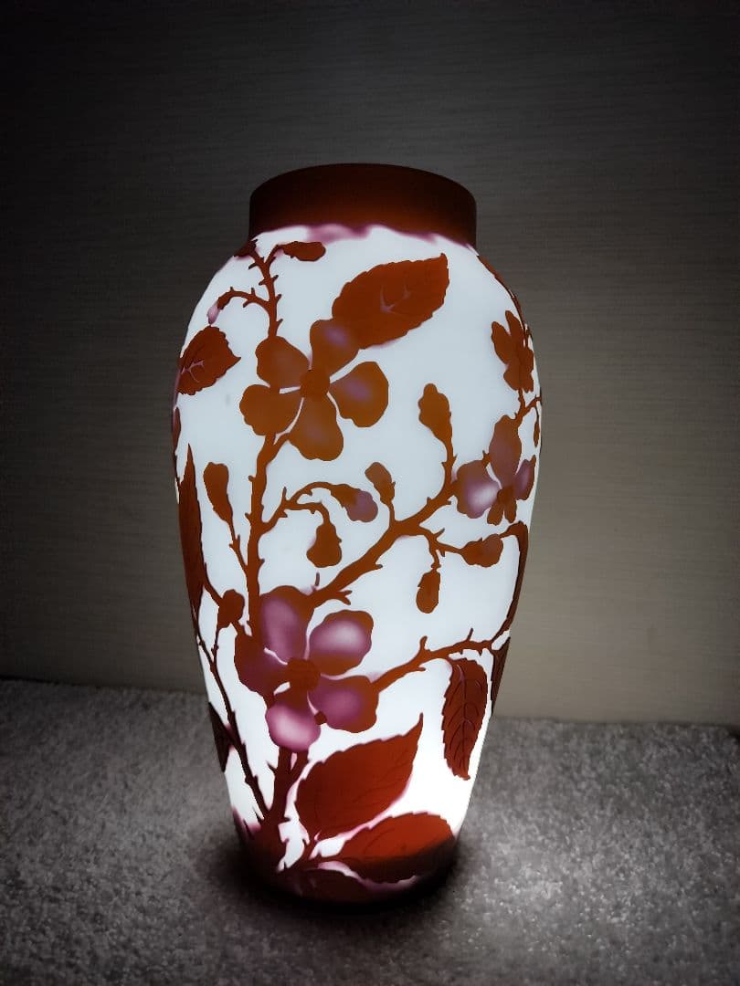 ガレ風 花瓶　　アンティーク調