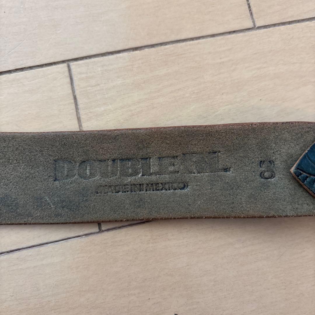 Pohan Cheng　ダブルアールエル 藍染カービングベルト