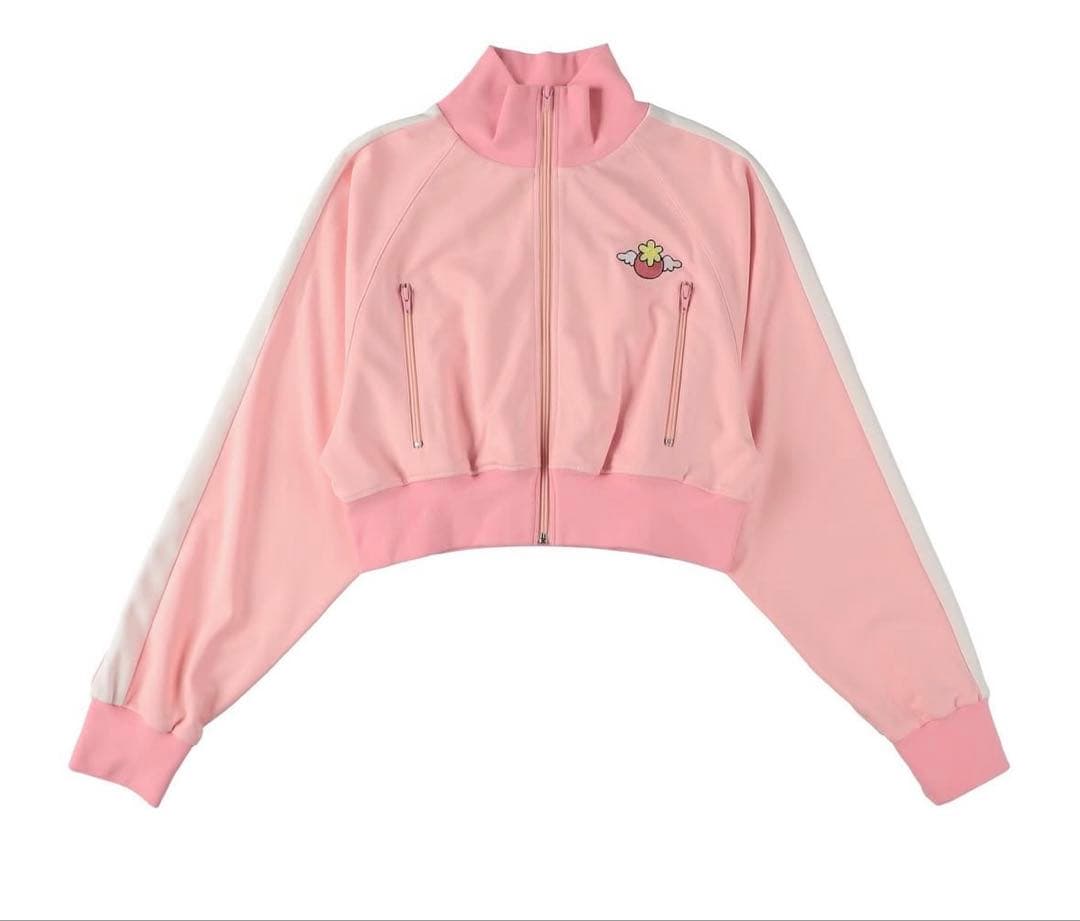 HAPPY BERRY × HEIHEI トラックジャケット ピンク