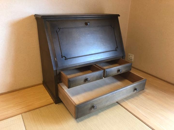 【お写真追加しました☆】和アンティーク机・棚