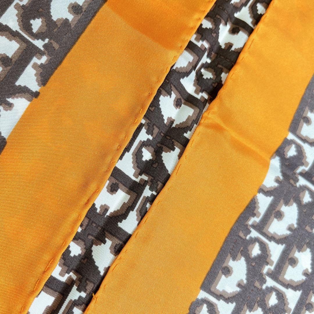 Christian Dior ディオール トロッター スカーフ オレンジ