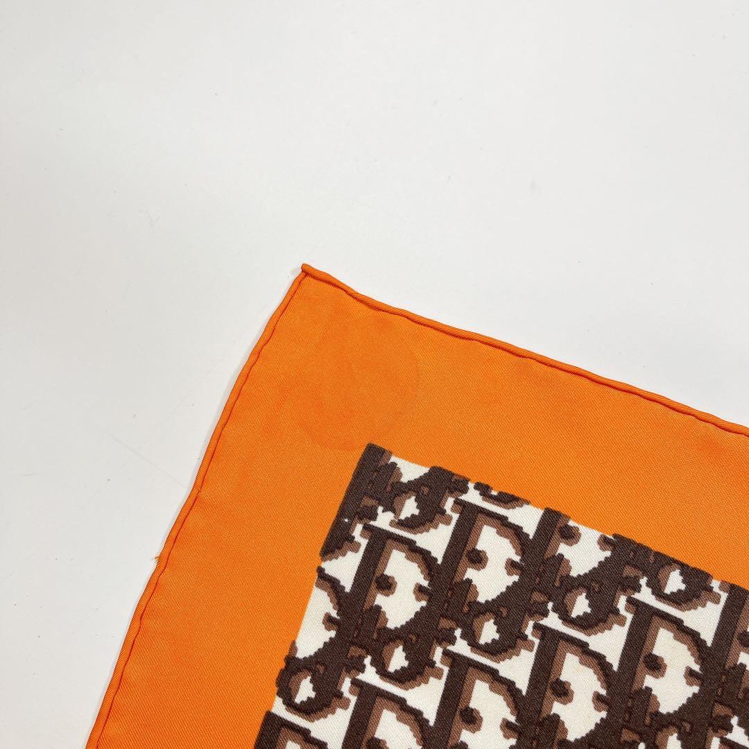 Christian Dior ディオール トロッター スカーフ オレンジ