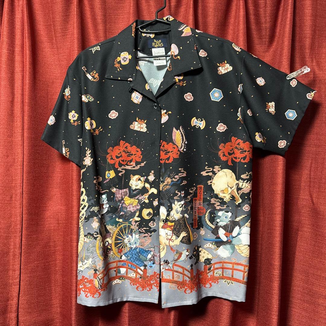 PIRATES クリスの百鬼夜行～宵に咲き誇る妖の華～柄開襟シャツ
