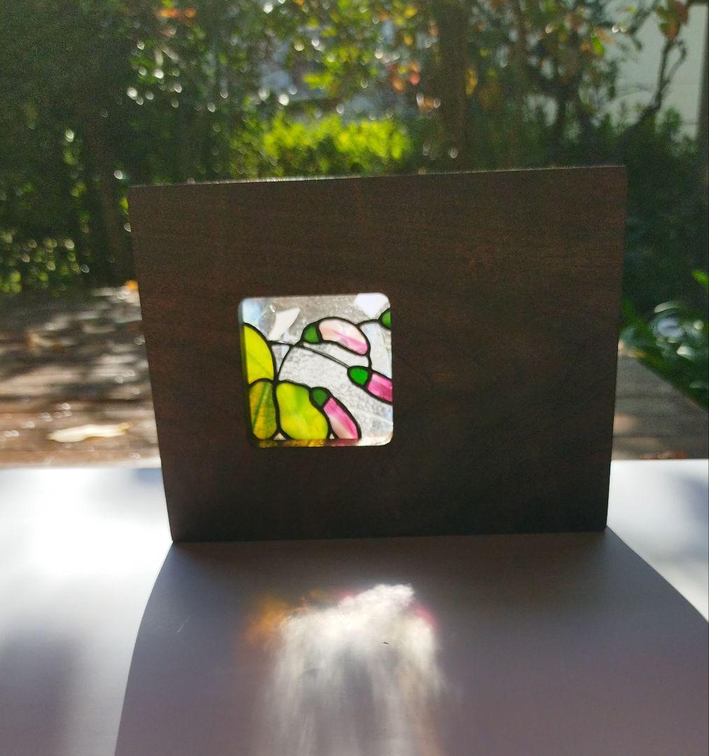 プチステンドグラス　ストロベリーキャンドル