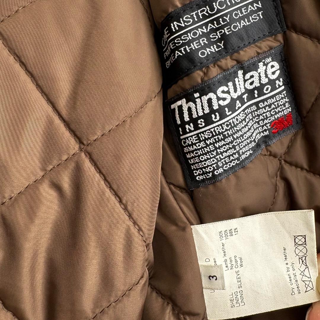 UNUSED ネイビー ダークグリーン レザー シングルライダースジャケット