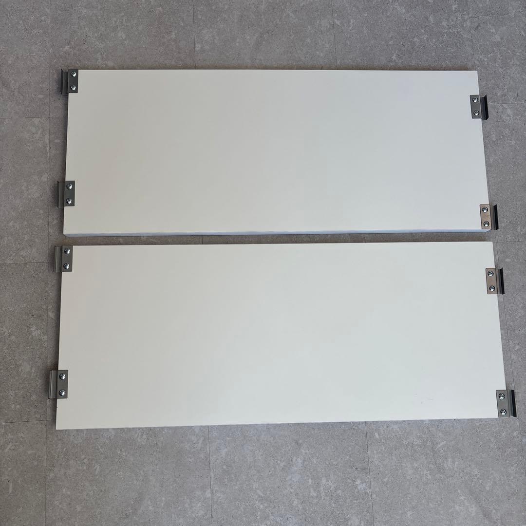 突っ張り　シェルフ　幅90x奥行40cm用　追加棚　アイボリー　①