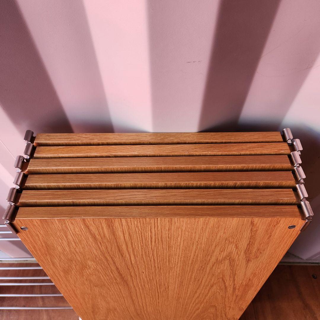 廃盤　無印良品 ステンレスユニットシェルフ オーク材 AVラックセット　84cm