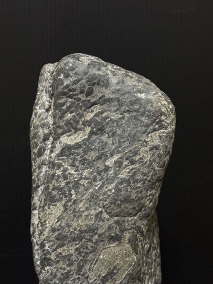 極上 瀬田石 水石 蟹肌 観音像型 瀬田川石 置物 唐木台付 盆景 盆栽