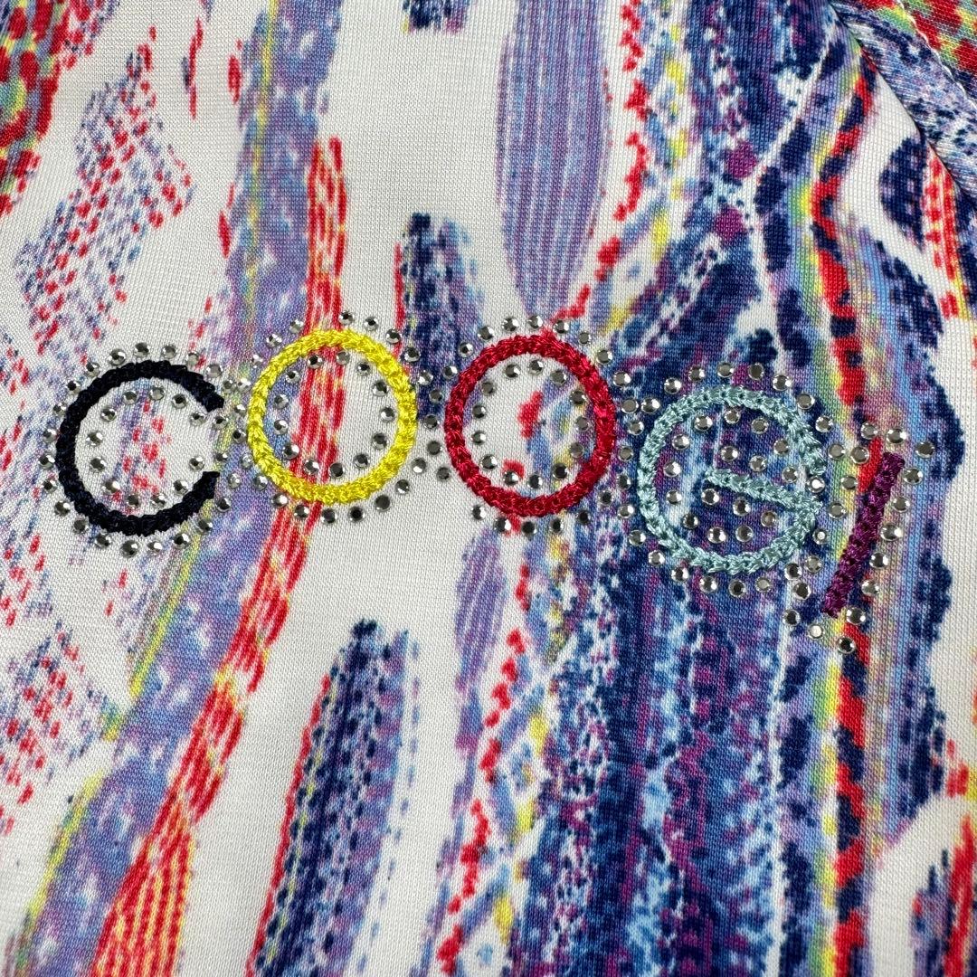 希少✨COOGI トラックジャケット　マルチカラー　ラインストーン　L
