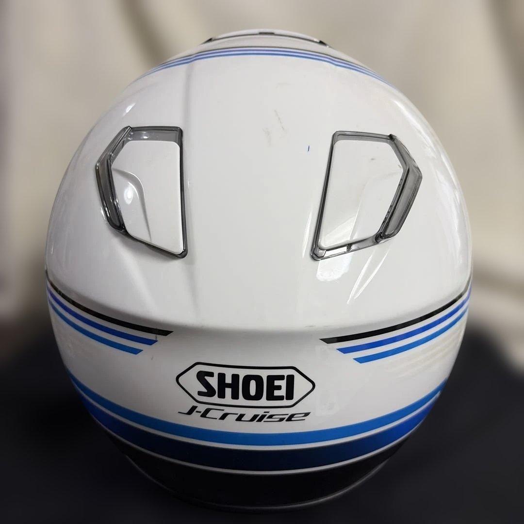SHOEI J-Cruise ジェットヘルメット ホワイト/ブルー Lサイズ