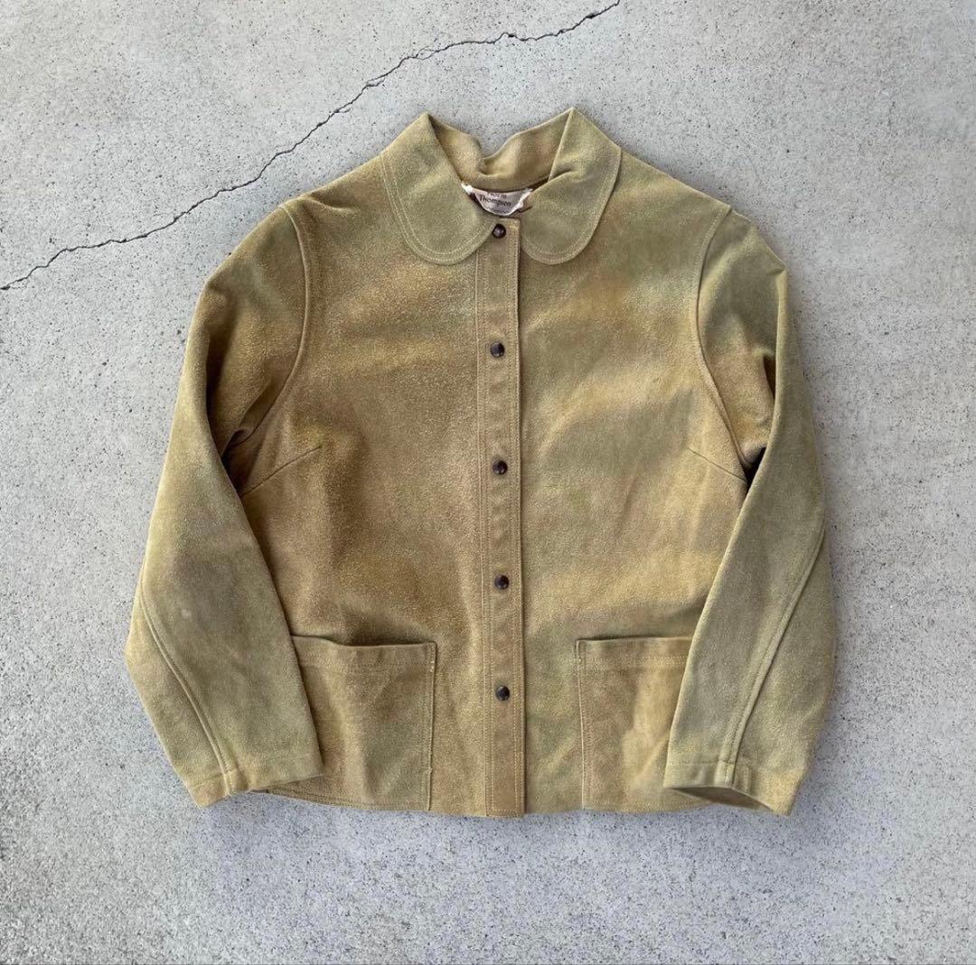 珍品◎NORM THOMPSONヴィンテージ60sスエードレザージャケット黄色