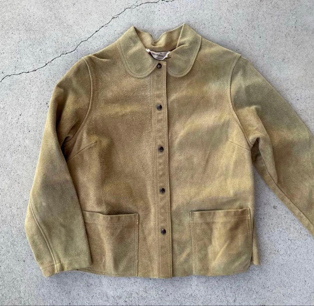 珍品◎NORM THOMPSONヴィンテージ60sスエードレザージャケット黄色