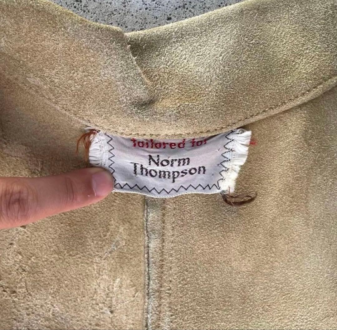 珍品◎NORM THOMPSONヴィンテージ60sスエードレザージャケット黄色