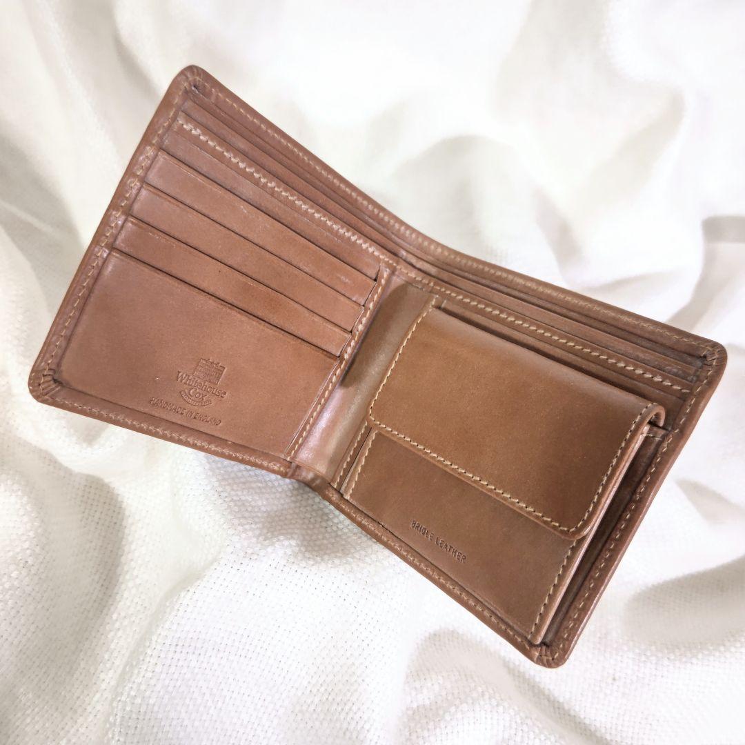 ホワイトハウスコックスS7532ブライドルレザー二つ折り財布ウォレット茶
