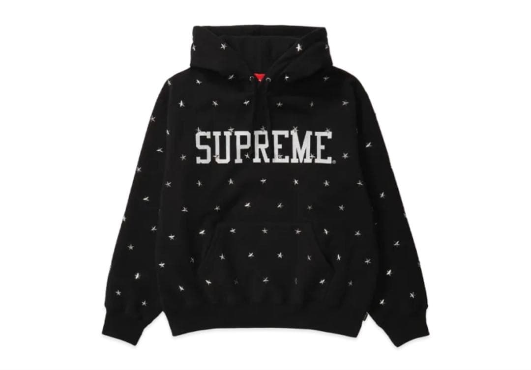プレ値7万✨SUPREME スタッズパーカーM black