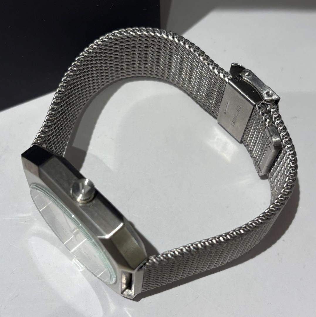 Slow Jo 01 スイス製 オールシルバー 腕時計 レア 美 品 箱付き