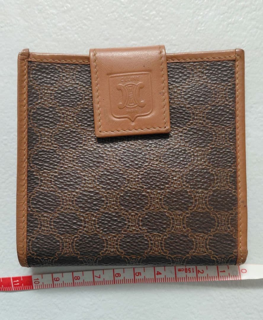 セリーヌ マカダム柄 2つ折り財布