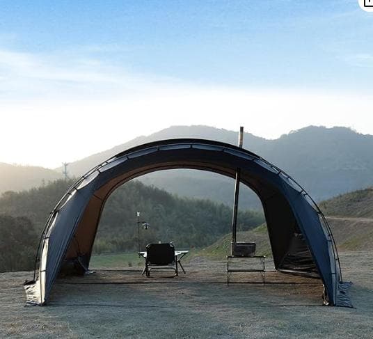 ⑩【訳ありUSED】大型シェルターテント 幅465CM高220CM