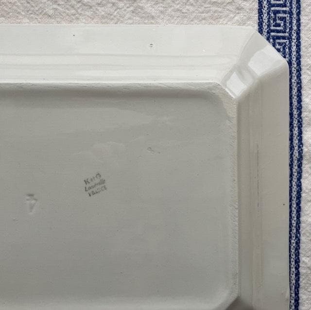 レア◆美品リュネヴィルオクトゴナルレクタングル皿＃ショワジールロワレリーフジアン