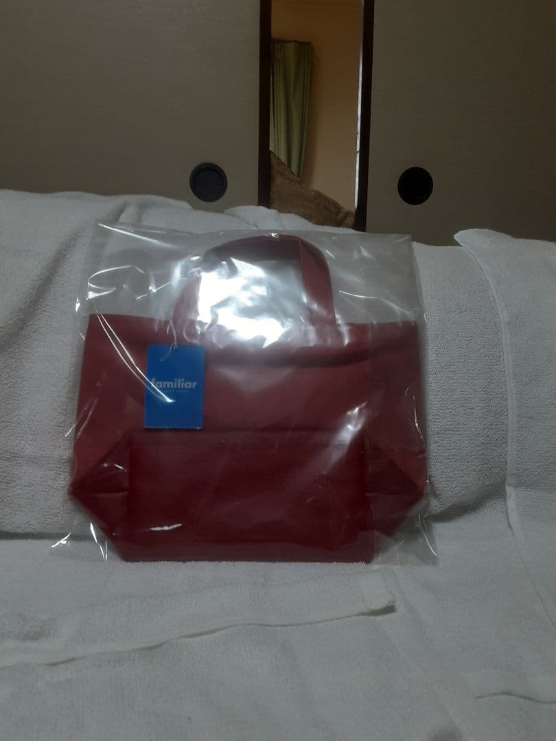 新品タグ付き　ファミリアミニデニムバック「待ちあわせ」