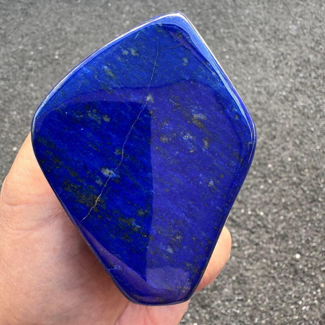 ☆ラピスラズリ☆本物☆神波動☆約383g☆アフガニスタン産☆天然無着色☆磨き原石