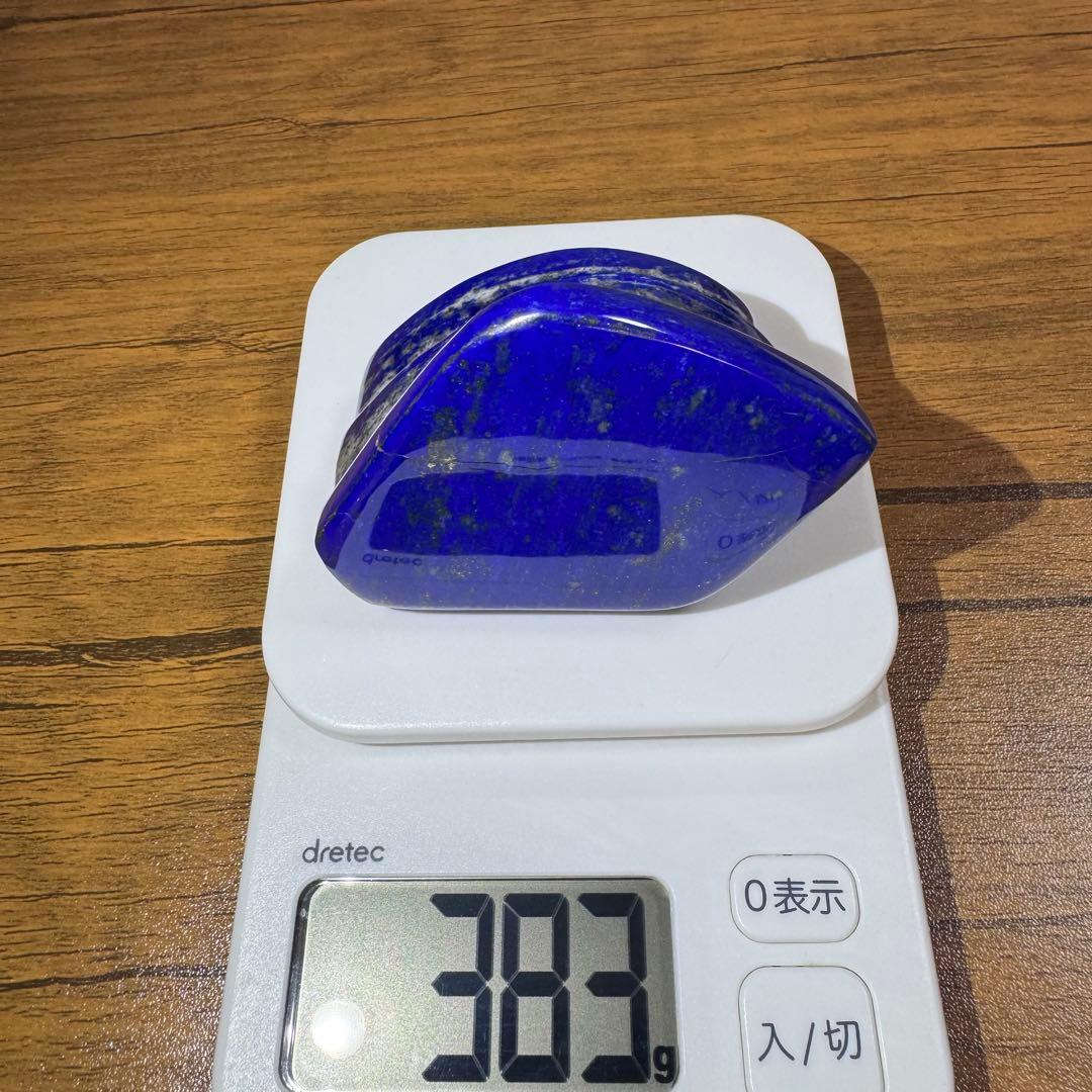 ☆ラピスラズリ☆本物☆神波動☆約383g☆アフガニスタン産☆天然無着色☆磨き原石