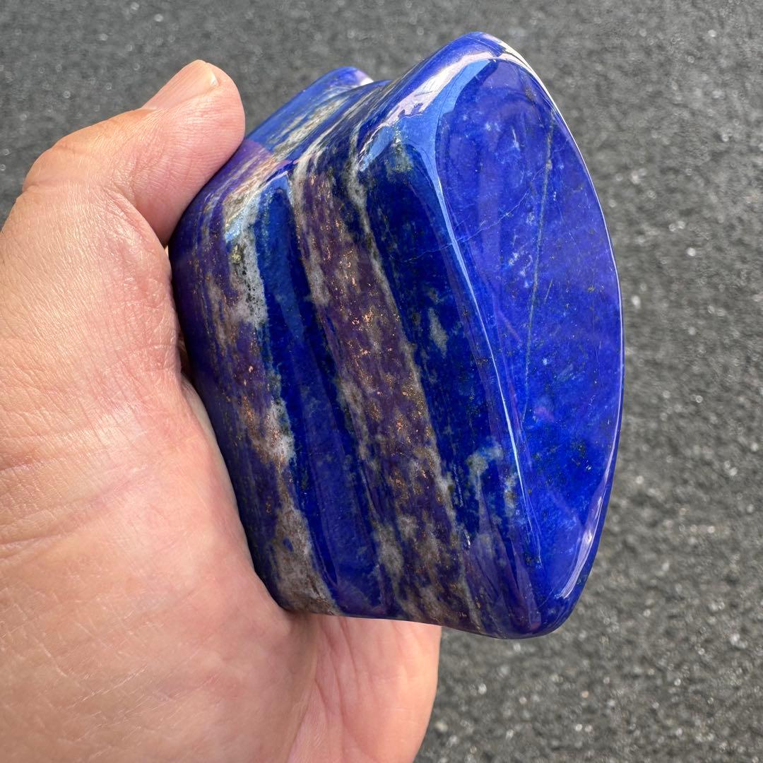 ☆ラピスラズリ☆本物☆神波動☆約383g☆アフガニスタン産☆天然無着色☆磨き原石
