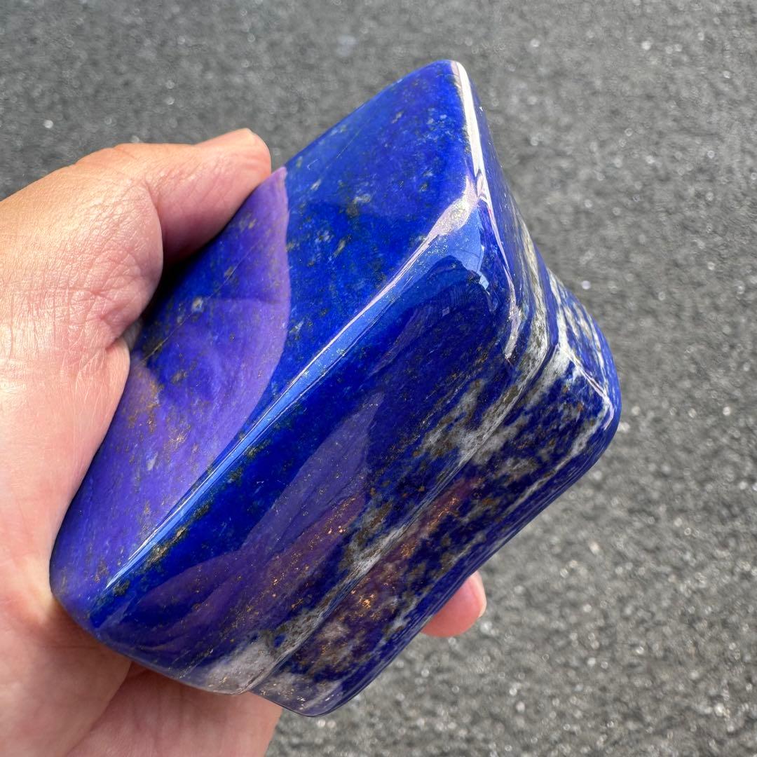 ☆ラピスラズリ☆本物☆神波動☆約383g☆アフガニスタン産☆天然無着色☆磨き原石