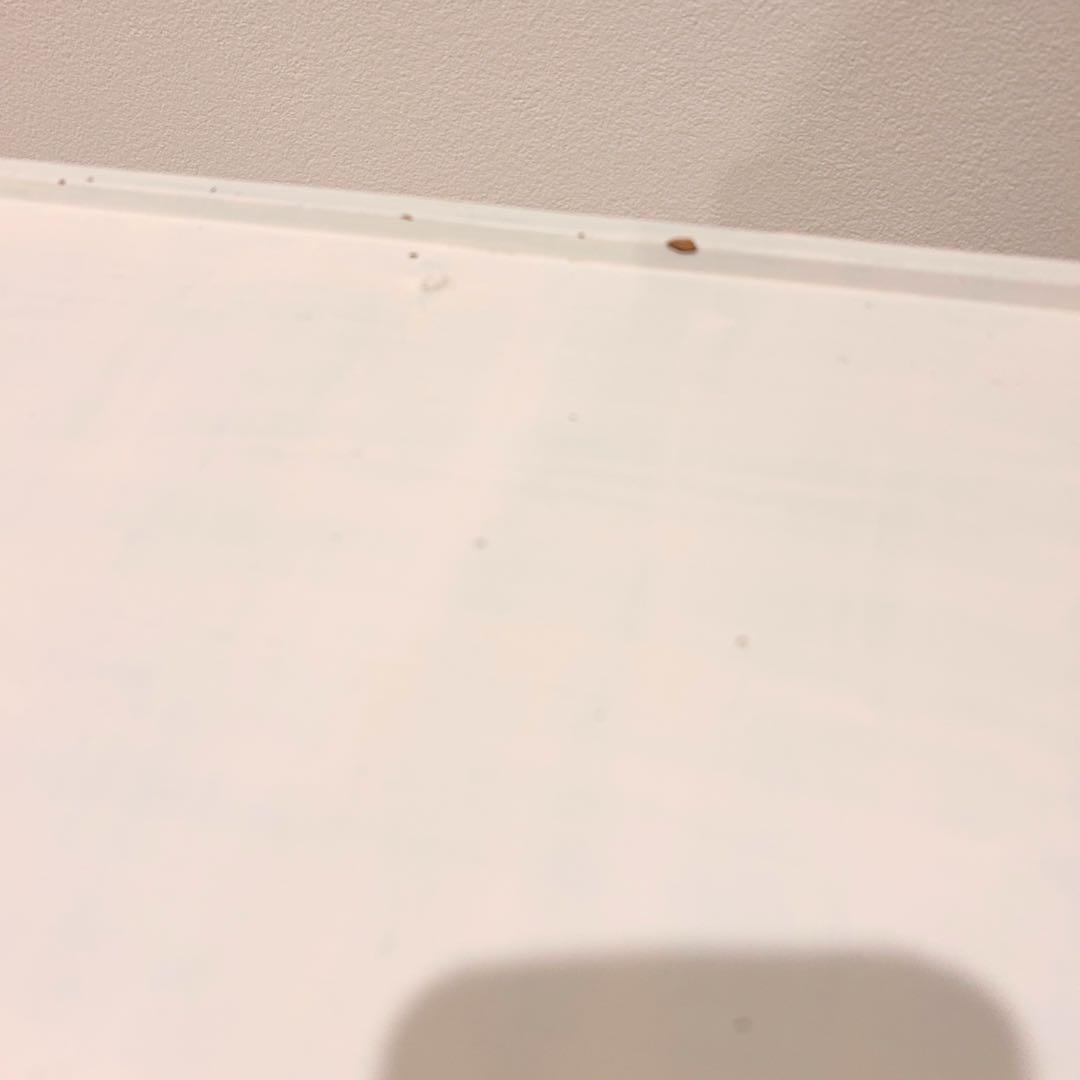 アンティーク　ホワイト サイドテーブル 引き出し付き