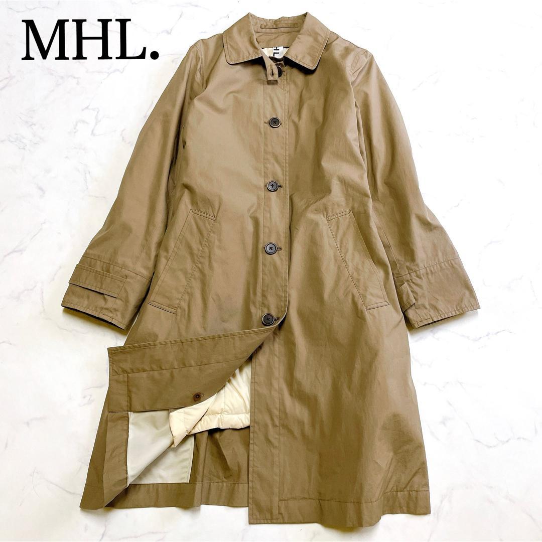 美品 MHL. マーガレットハウエル インナーダウン付 ステンカラーコート M