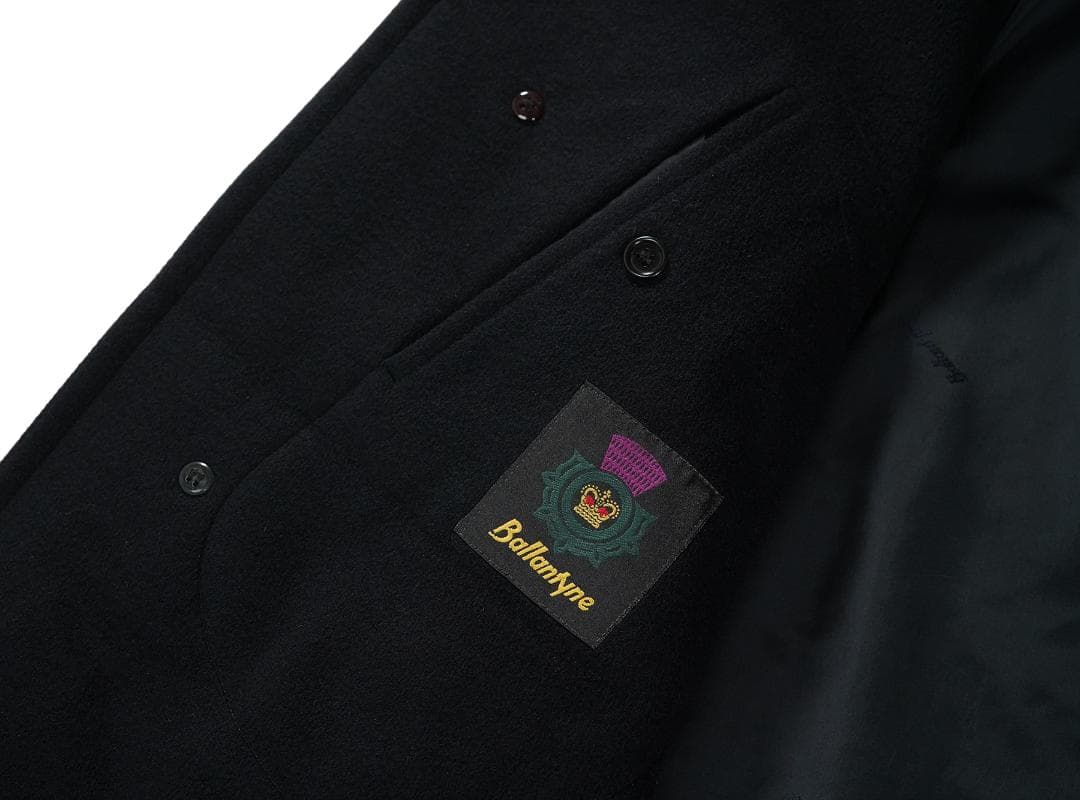 80s Ballantyne カシミヤ ステンカラーコート ロロピアーナ生地